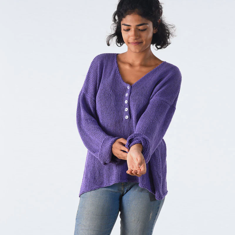 Alana Organic Cotton Hand Knit Jumper - Image 2