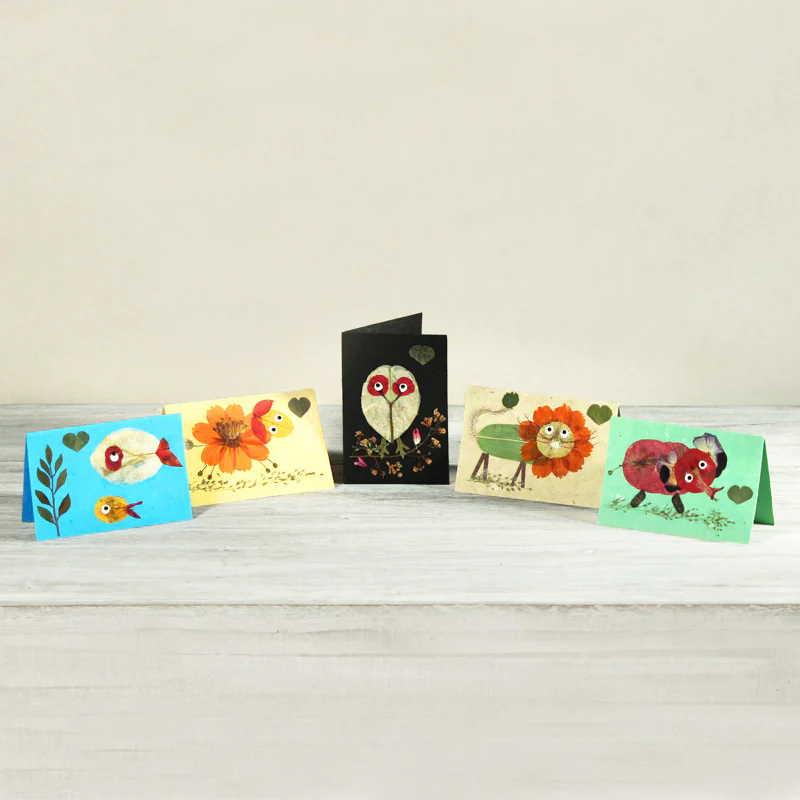 Animal Cracker Small Cards (Set of 5)