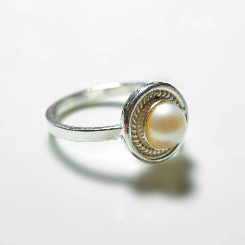 Big Silver Gemstone Ring - Image 16