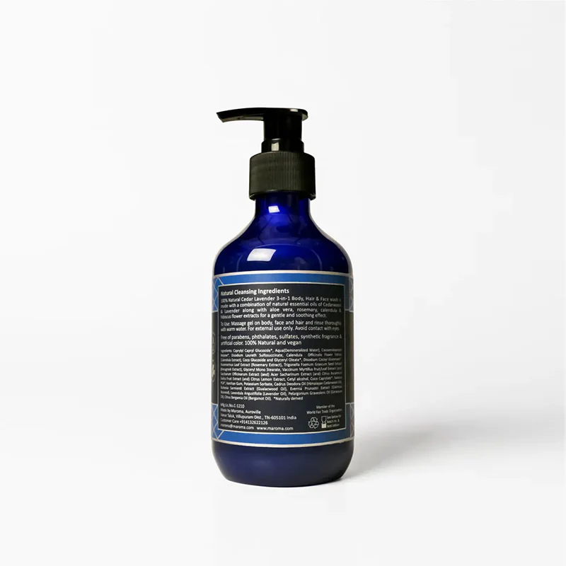 Cedar Lavender 3 in 1 Shower Gel - Image 3