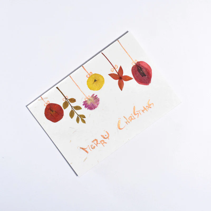 Christmas Balls - Handmade Greeting Card - Image 2