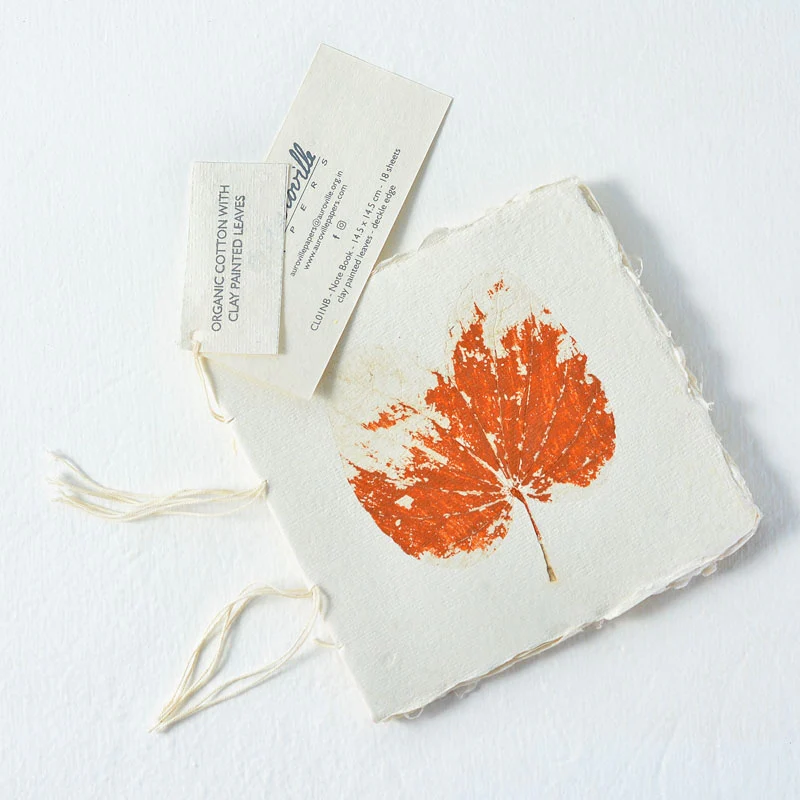 Clay Painted Organic Cotton Note Book - Image 4