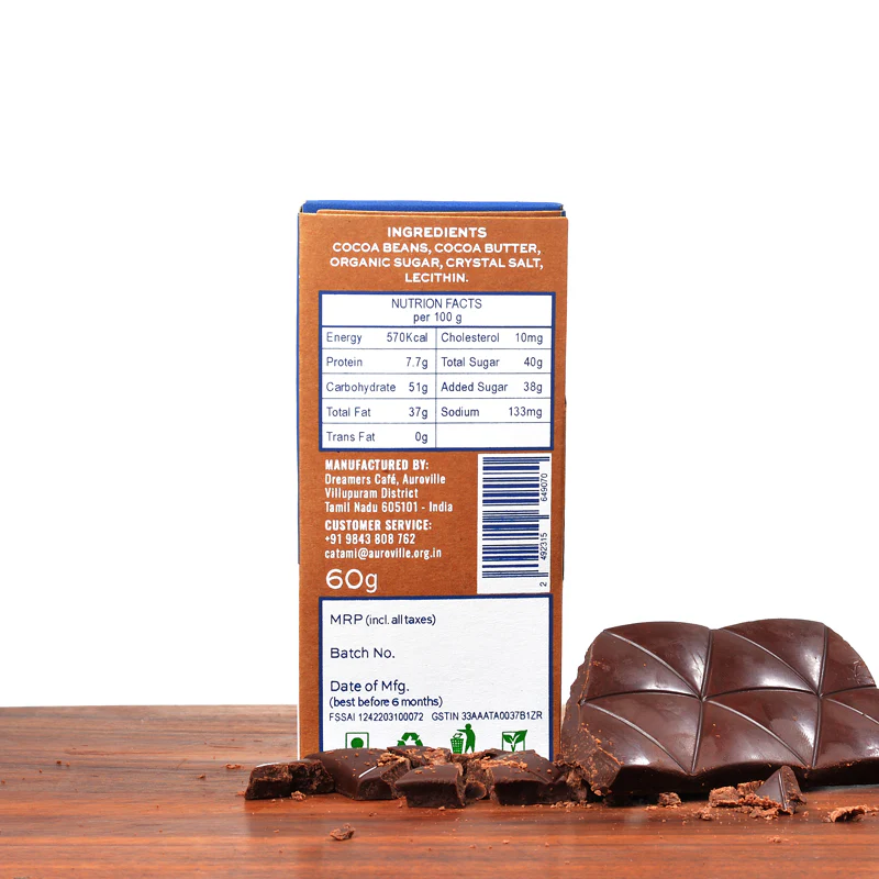 Dark Chocolate Seasalt 62% - Image 2