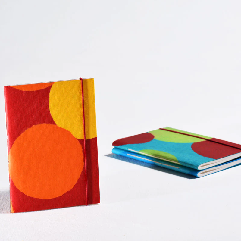Round Smile Medium Notebook with Elastic Closure