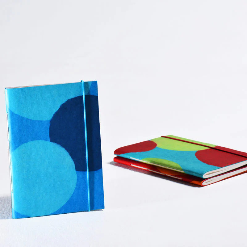 Round Smile Medium Notebook with Elastic Closure - Image 3