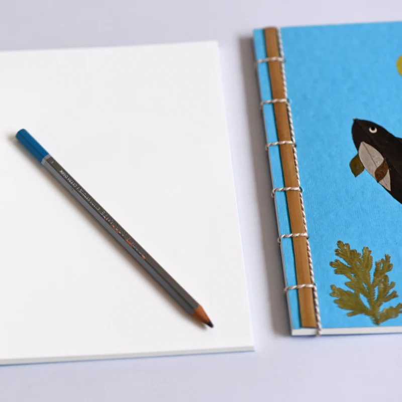 Bamboo Notebook, Fish- Set of 3 - Image 3