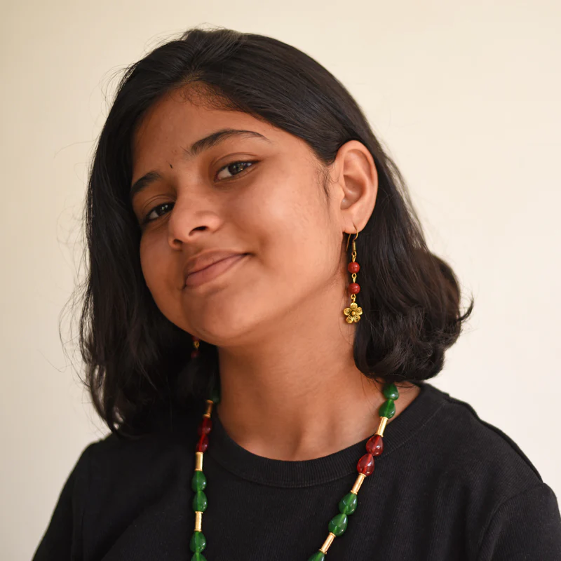floral drop earrings - Image 3