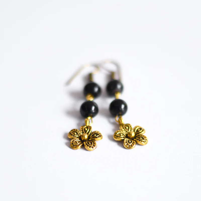 floral drop earrings - Image 5