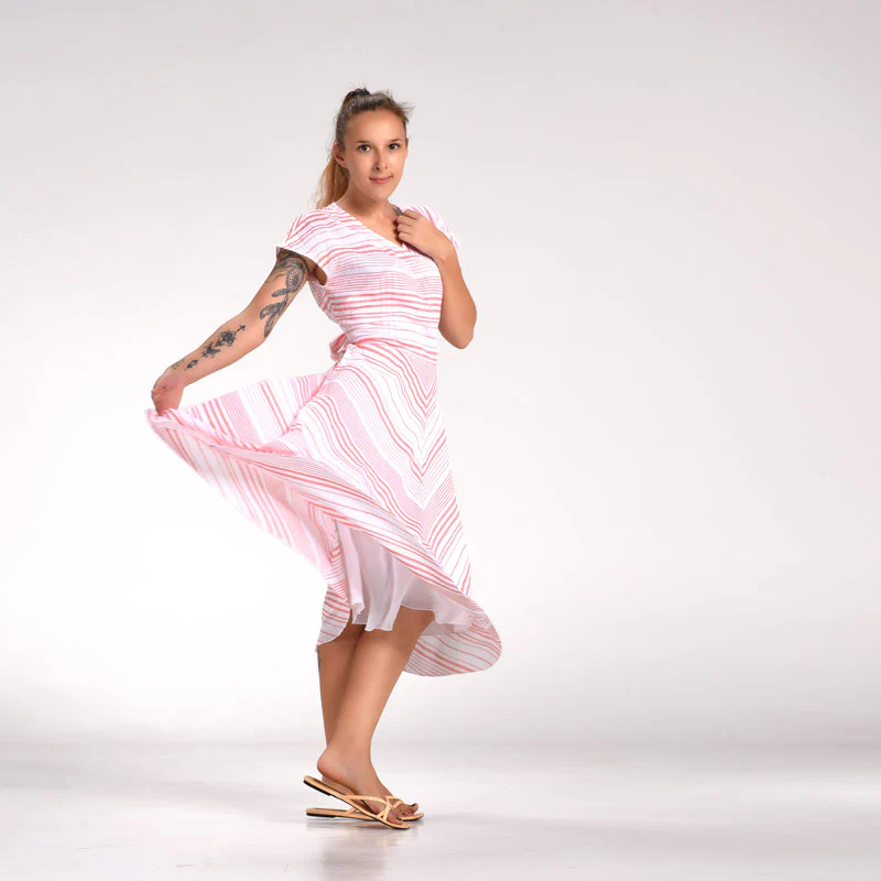 Front Pleat Dress - Image 11