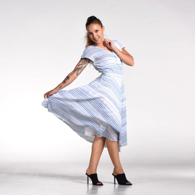 Front Pleat Dress - Image 2