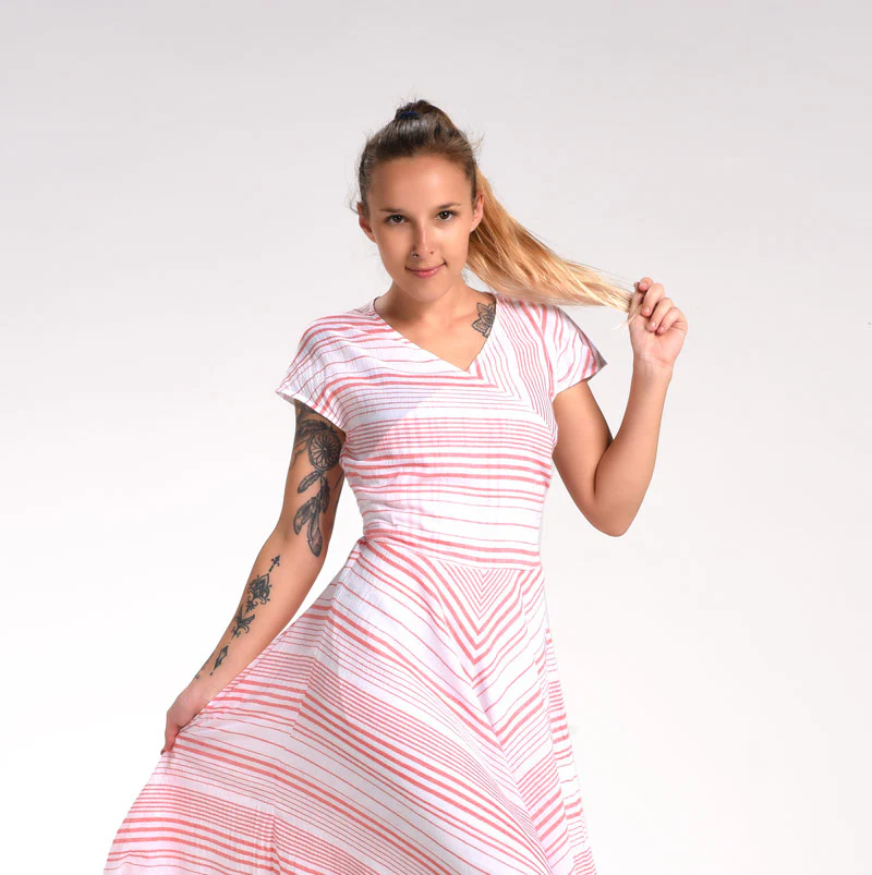 Front Pleat Dress - Image 8