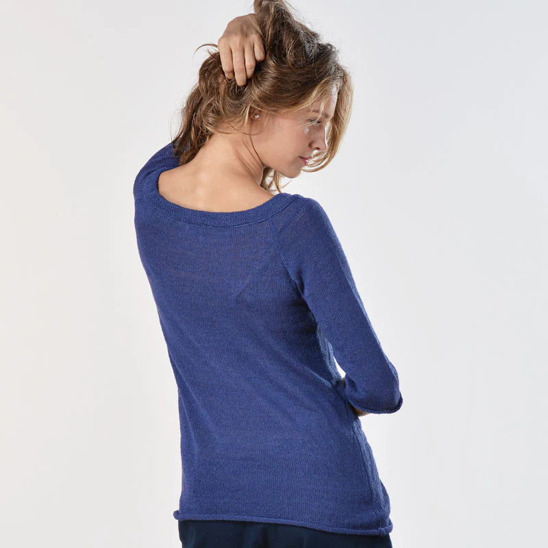 Garnet Silk Sweater Top - Image 4