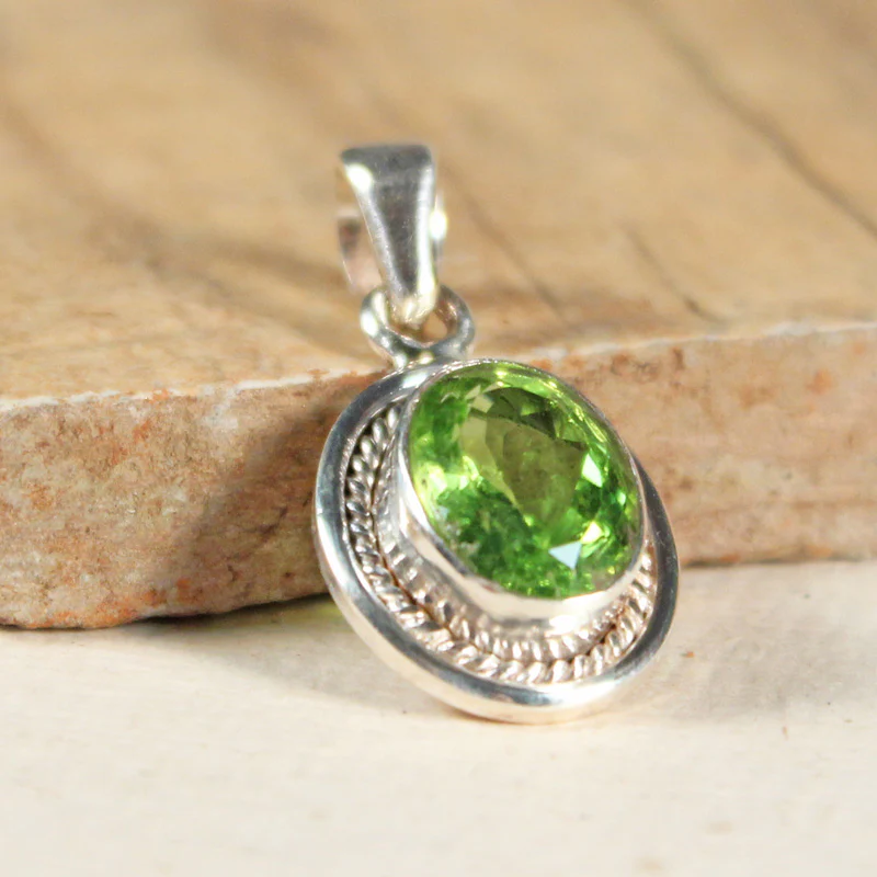 Gemstone Oval Pendant - Image 6