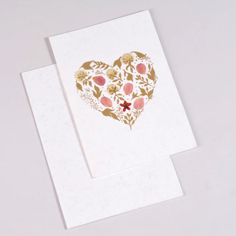 Golden Heart Greeting Card