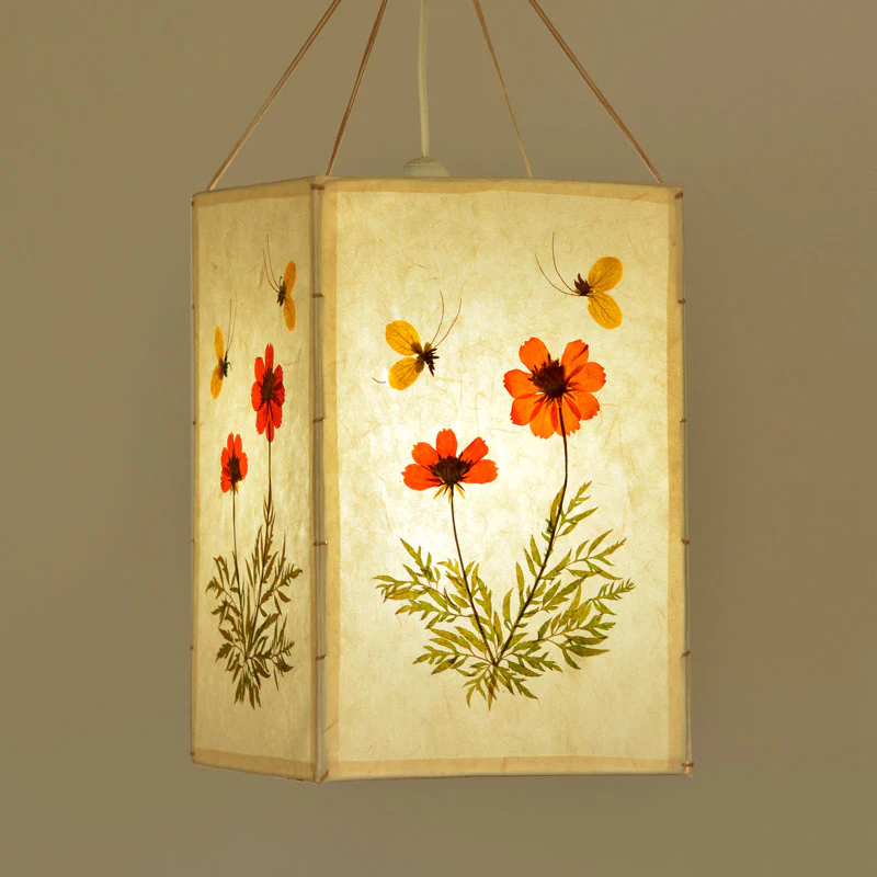 Hanging Lampshade - Cosmos Flower - Image 3