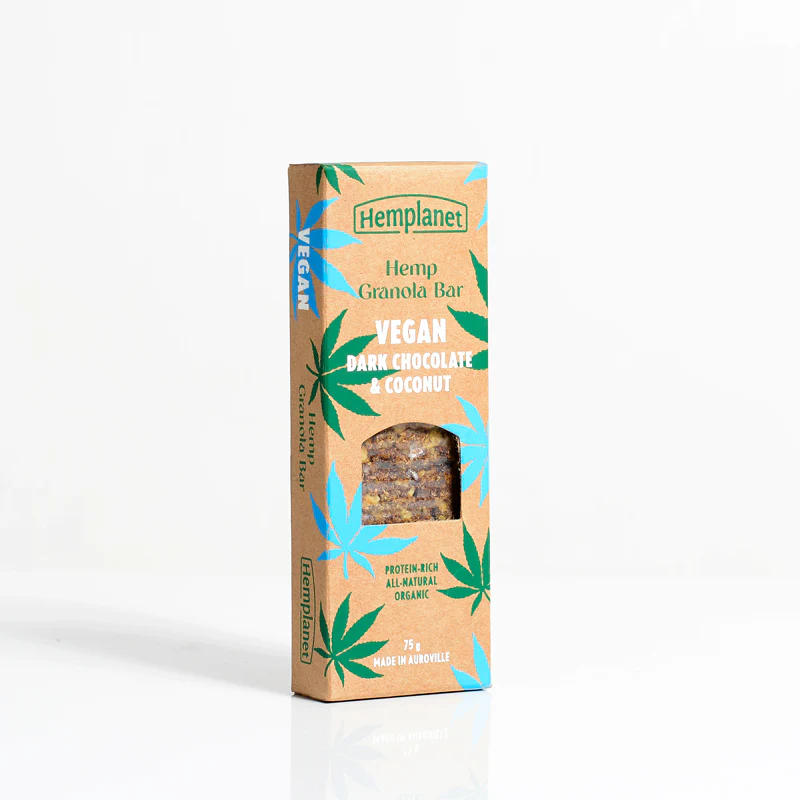 Hemp Granola Bar Vegan Dark Chocolate & Coconut