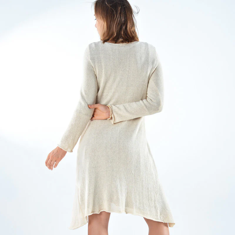 Jennifer Organic Cotton Hand Knit Cardigan - Image 2