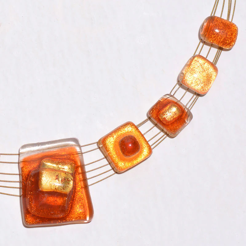 Orange Gold-in-Glass Set - Image 3