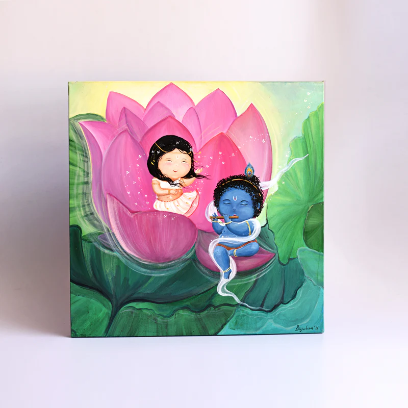 Art Painting - Pink lotus - Image 2