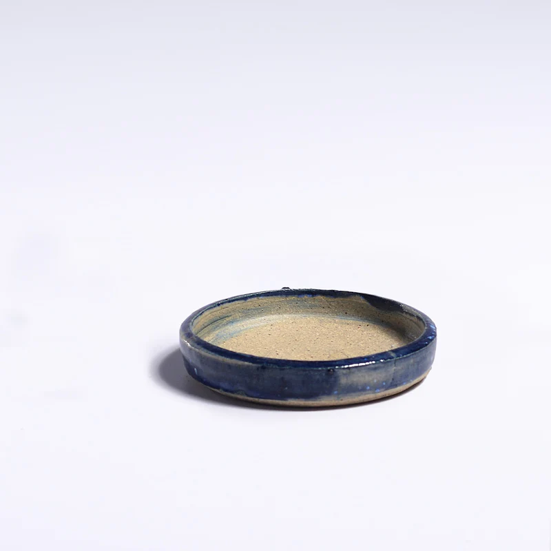 Planter with saucer - blue - Image 2
