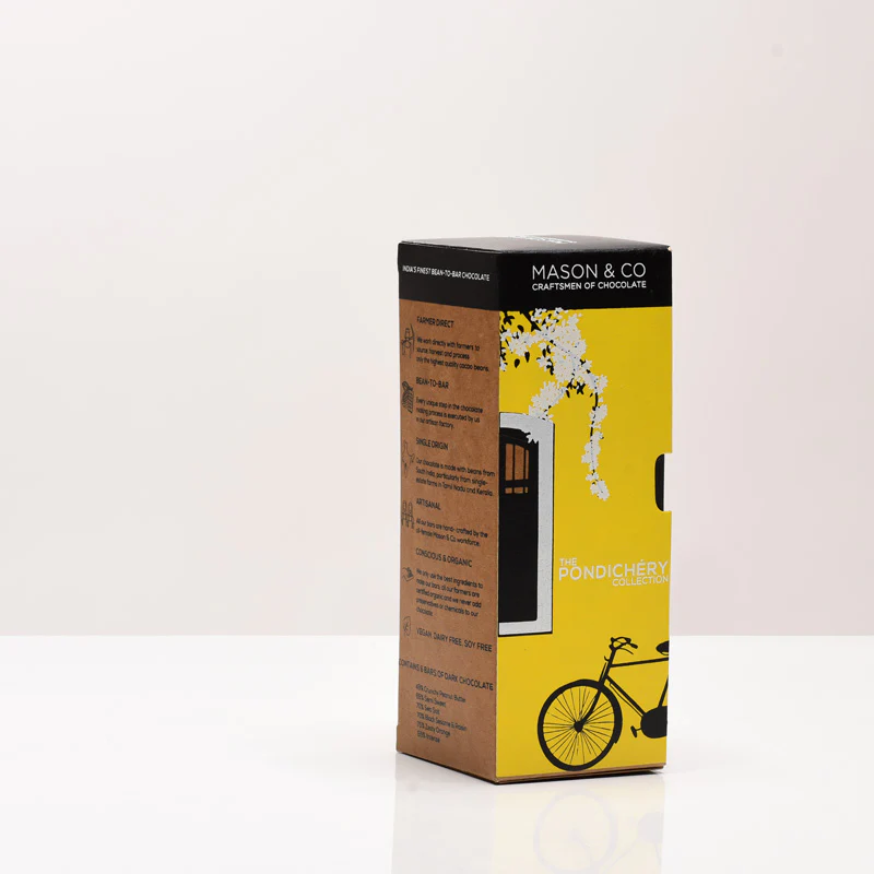 Pondy Yellow Vegan Chocolate Bars - Pack of 6 (35g) - Image 2