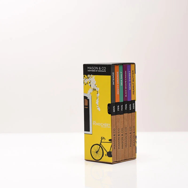 Pondy Yellow Vegan Chocolate Bars - Pack of 6 (35g) - Image 3