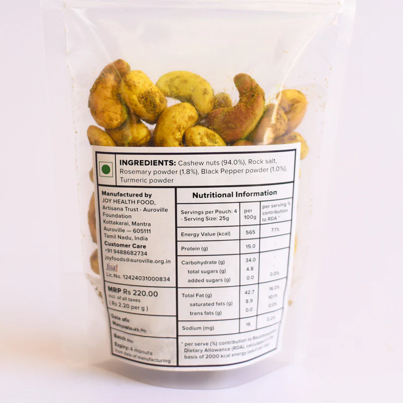 Roasted Cashews Rosemary Pepper - Image 3