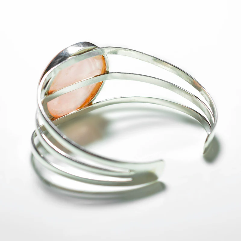 Rose Quartz Cuff Bracelet - Image 3