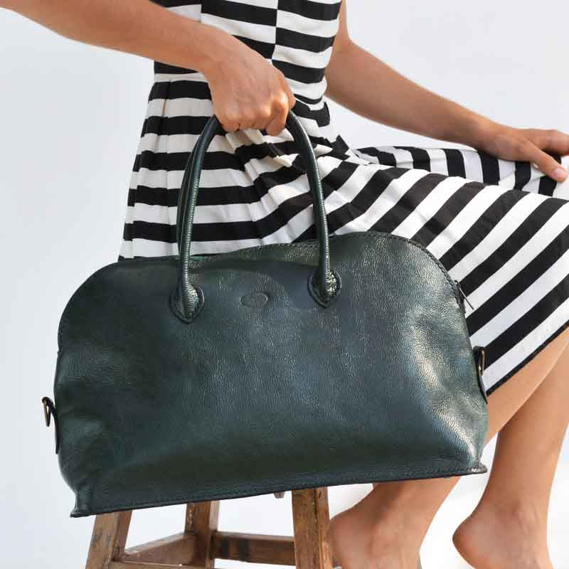 Santa Leather Handbag - Image 5