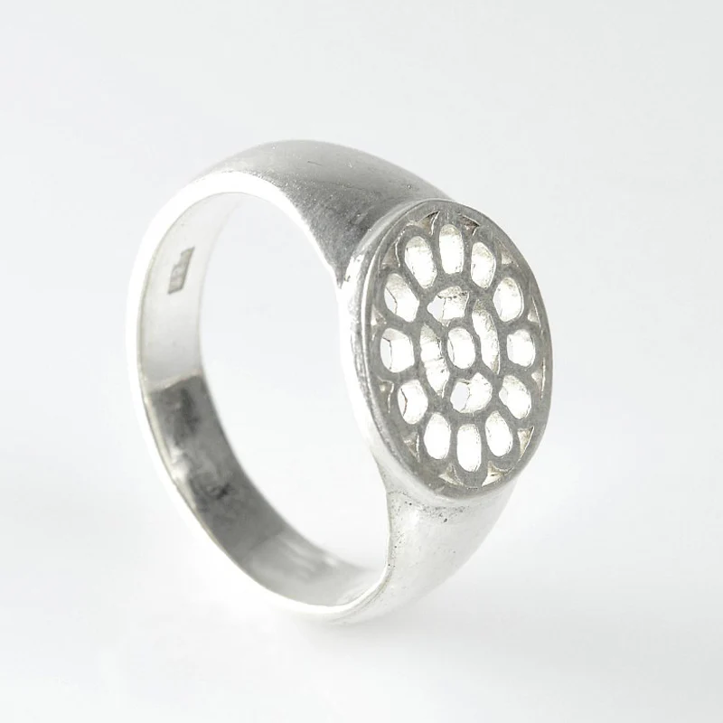 Silver Ring Mother's Symbol