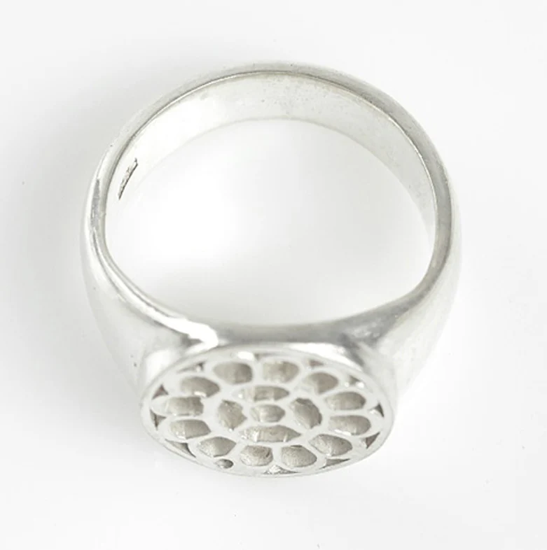 Silver Ring Mother's Symbol - Image 2