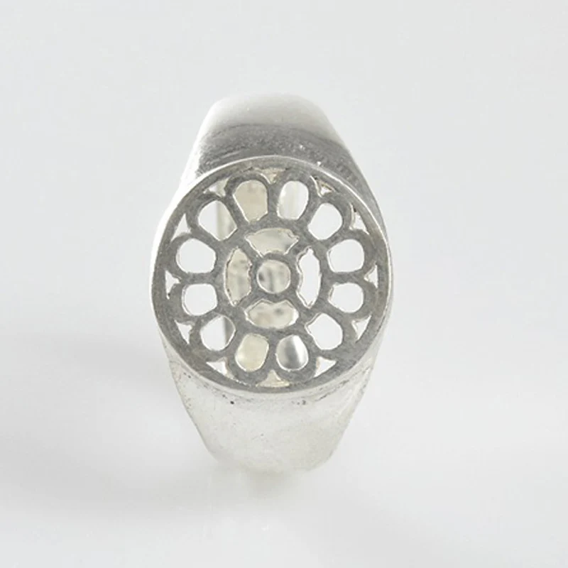 Silver Ring Mother's Symbol - Image 3