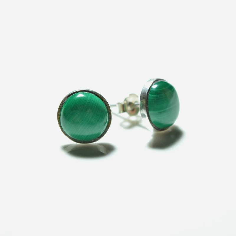 Small Silver Gemstone Stud - Image 11
