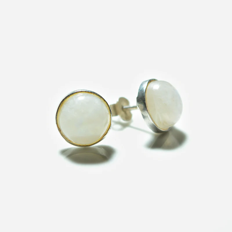 Small Silver Gemstone Stud - Image 13