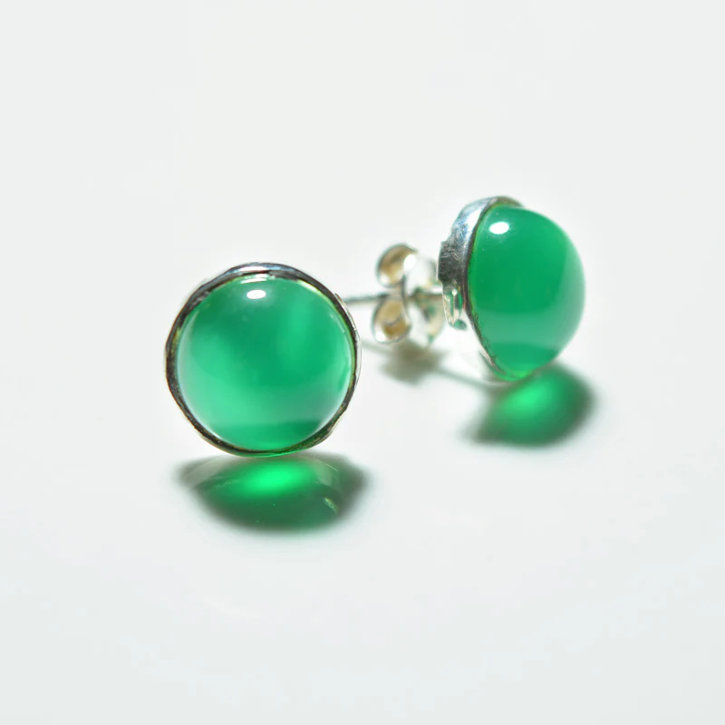Small Silver Gemstone Stud - Image 6