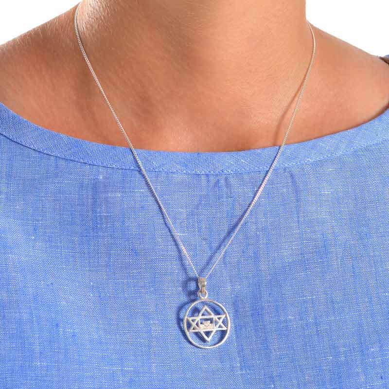 Sri Aurobindo Symbol Silver Pendant - Image 4