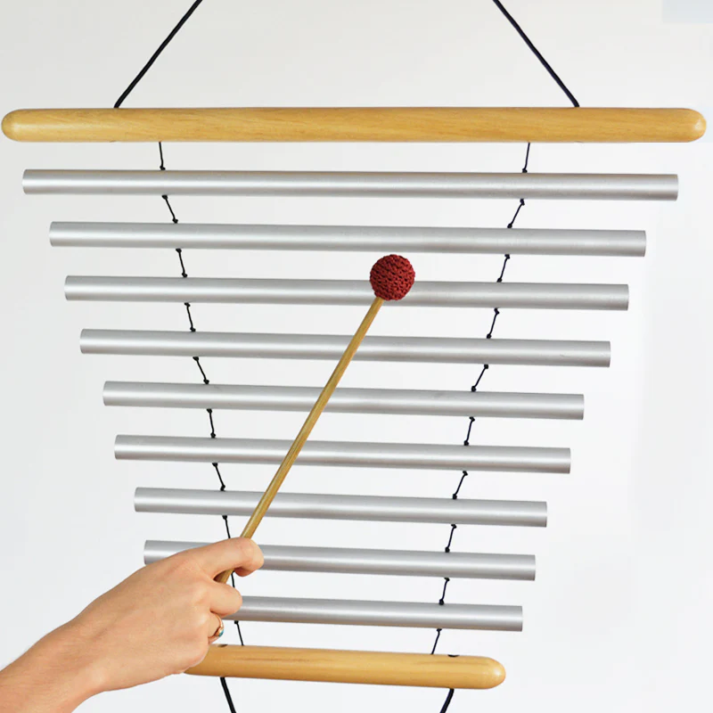 9-Bar Swinging Aluminum Chimes, C 256 Hz - Image 3
