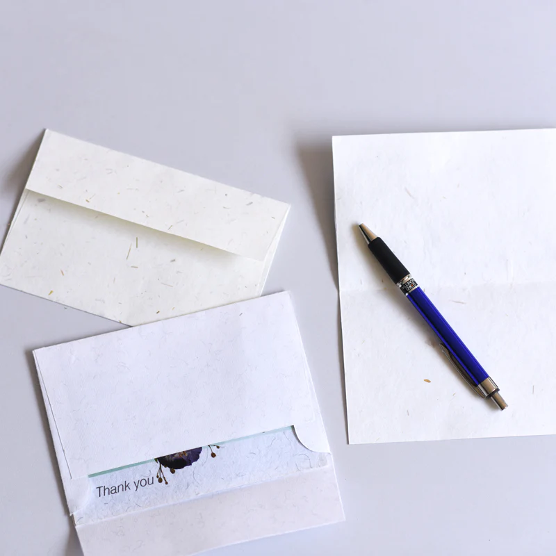 Thank you - Handmade Greeting Card - Set of 3 - Image 3