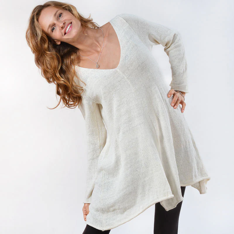Tina Silk Sweater Tunic - Image 2