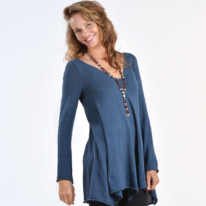 Tina Silk Sweater Tunic - Image 4