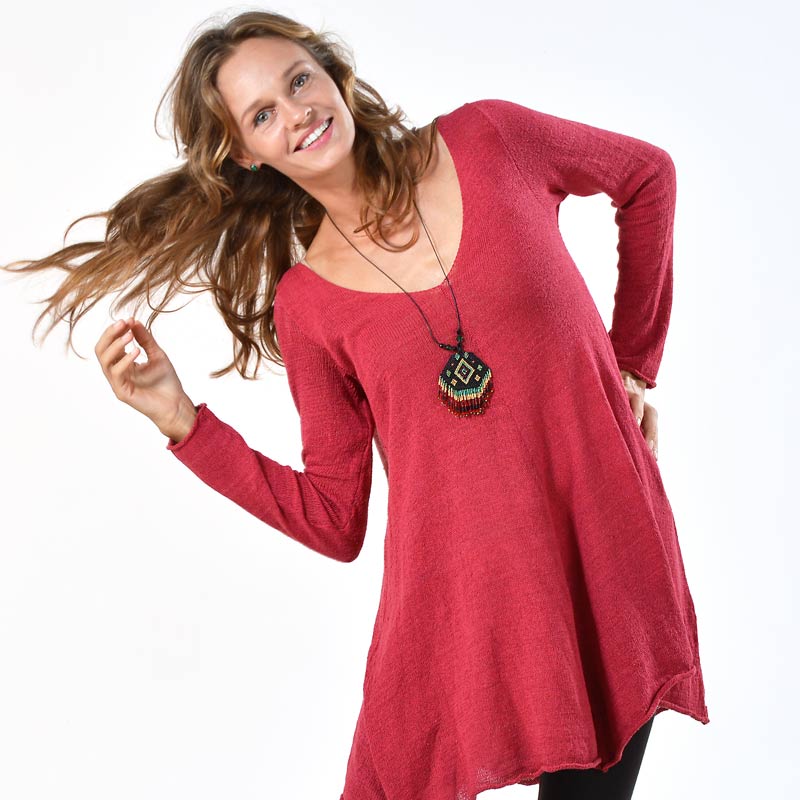 Tina Silk Sweater Tunic - Image 6