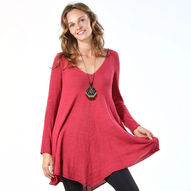 Tina Silk Sweater Tunic - Image 8