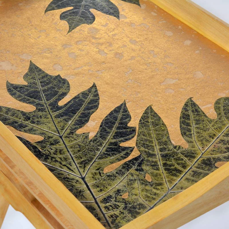 Tray Table with handles - Gold Papaya - Image 2