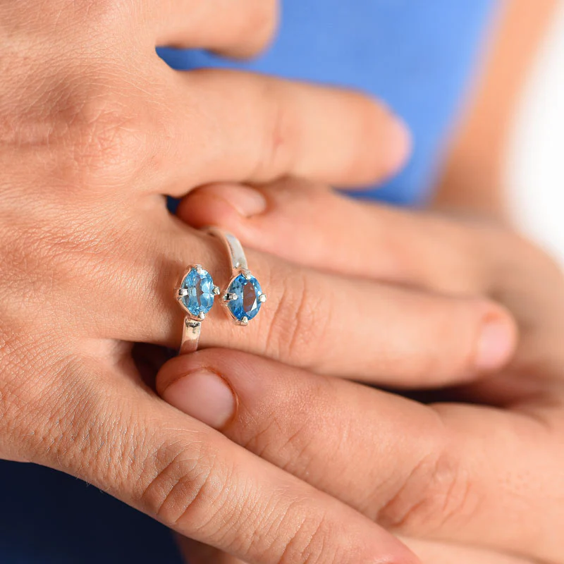 Twin Stoned Ring - Image 2