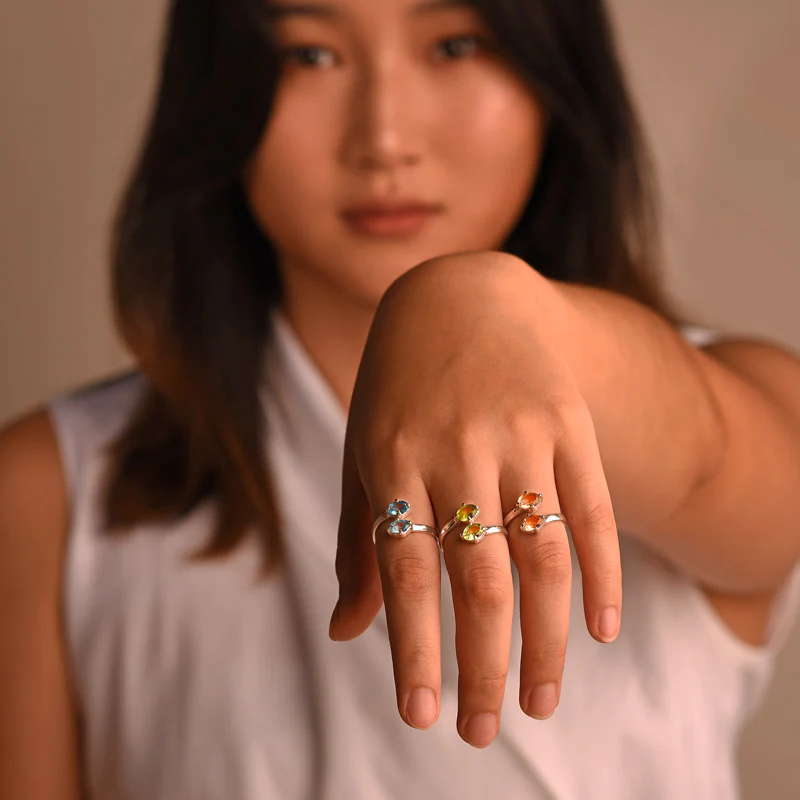 Twin Stoned Ring - Image 4