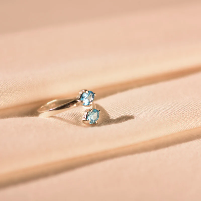 Twin Stoned Ring - Image 6