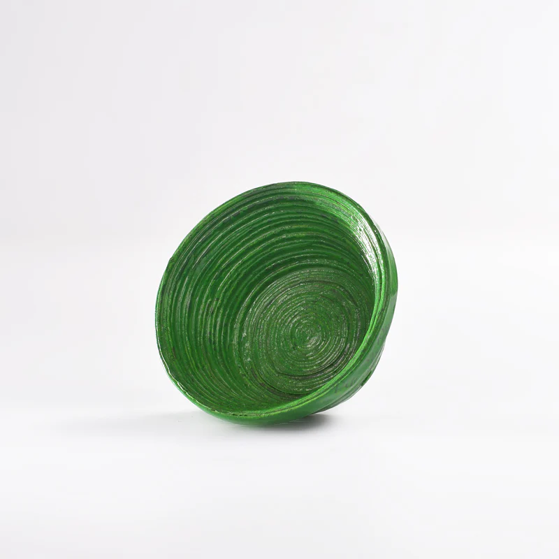 Upcycled Coiled Newspaper Bowl Round - Image 2