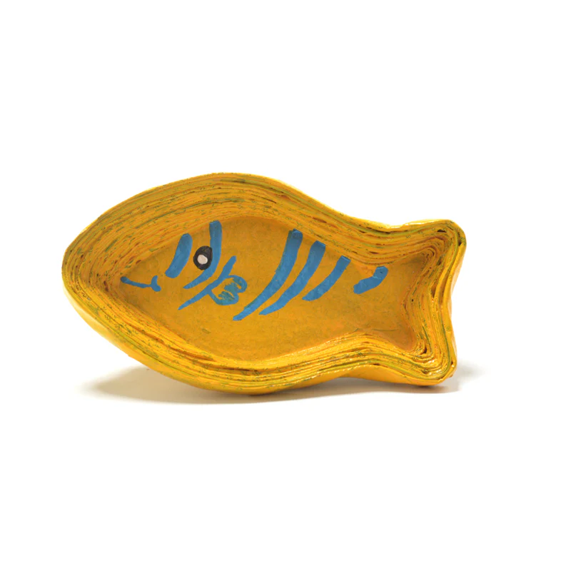 Upcycled Coiled Newspaper Fish Trays - Image 3