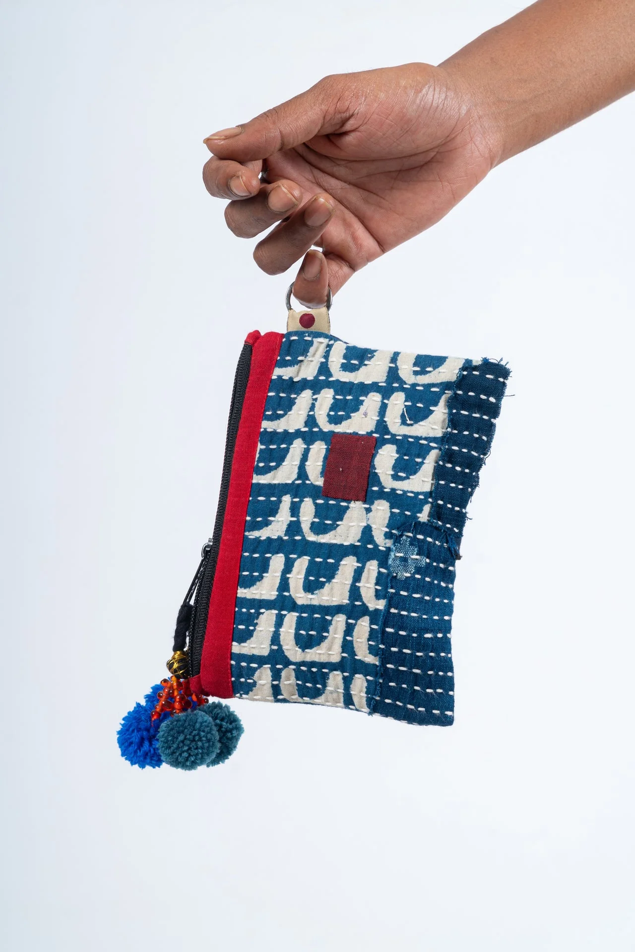 Upcycled Organic Cotton Pouch- OCEAN - Image 4