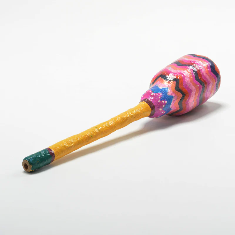 Upcycled Papier Mache and Plastic Bottle Rattle - Image 4
